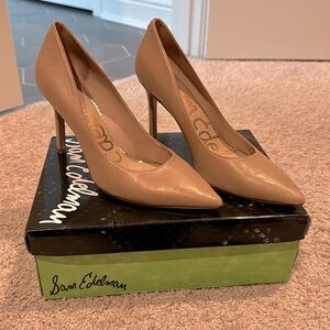 Sam Edelman Hazel Leather Pointed Toe Pump 8